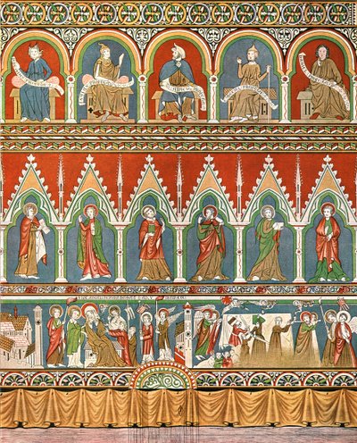 Decoration in Stora Råda Old Church, Västra Götaland, Sweden, 1928. av Unbekannt