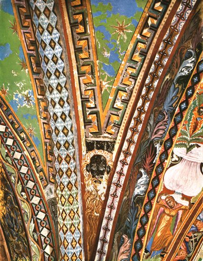 Dekoration i basilikan Saint Francis, Assisi, Italien, 1928. av Unbekannt
