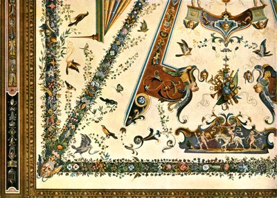 Dekoration i Uffizierna, Florens, Italien, 1928. av Unbekannt