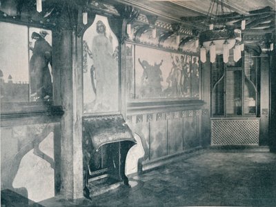 Dekorationer för ett musikrum av Fritz Erler, c1899 av Unbekannt