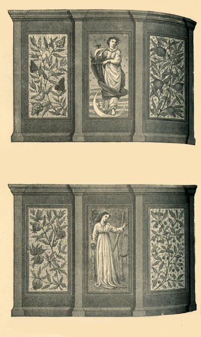 Dekorationer av den västra matsalen, South Kensington Museum, c1865, 1881. av Unbekannt