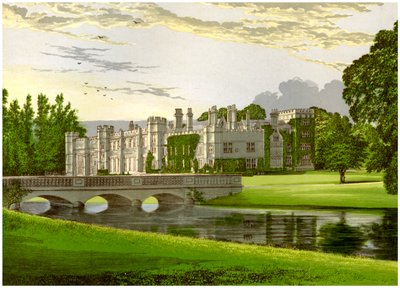 Deene Park, Northamptonshire, hem för grevinnan av Cardigan, c1880 av Unbekannt