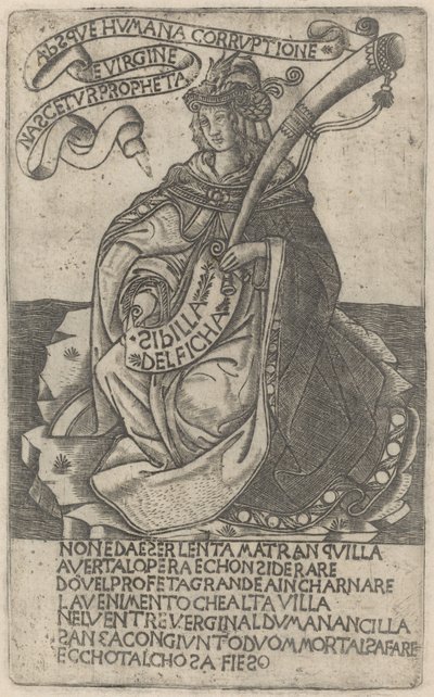 Delphian Sibyll, tidigt 1400-tal. av Unbekannt