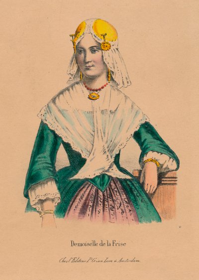 Damsel of Friesland, 1850-talet. av Unbekannt