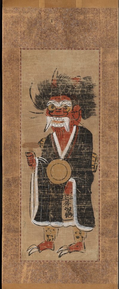 Demonmedlemmar och människor g te slicka f te demons minnesmärke Buddha, 1700-tal. av Unbekannt