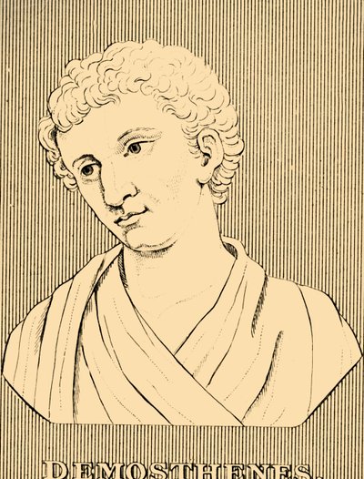 Demosthenes, 384-322 f.Kr., 1830. av Unbekannt