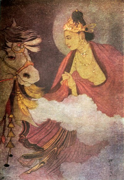 "Prins Siddharthas avgång", 1920. av Unbekannt