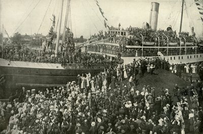 Avgången från det viktorianska f.Kr. Kontingent, c1914, 1919. av Unbekannt