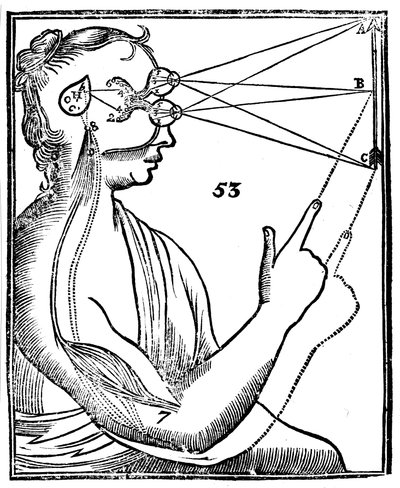 Descartes idé om vision, 1692 av Unbekannt