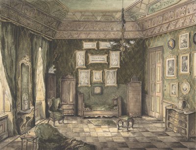 Design för interiör, 1800-talet. av Unbekannt