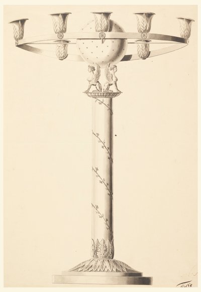 Design för en ljusstake av Unbekannt