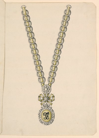 Design för ett halsband av Unbekannt