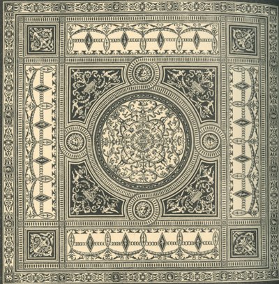 Design för ett tak, c1860-talet, 1881. av Unbekannt