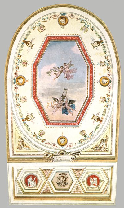 Design för ett tak i en teater, Italien, 1928. av Unbekannt