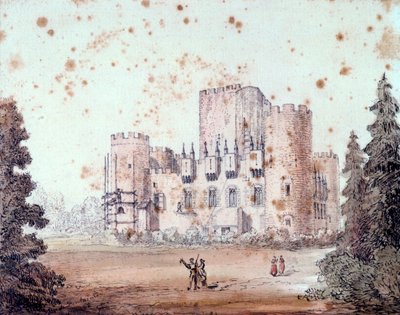Design för exteriören av en byggnad, 1868 av Unbekannt