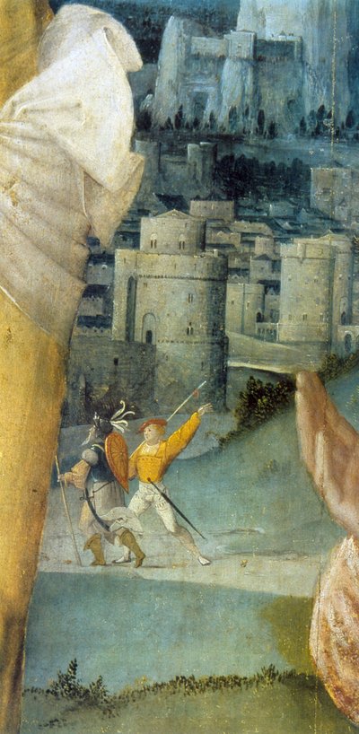 Detalj från altartavlan av St Anthony, 1500-talet av Unbekannt