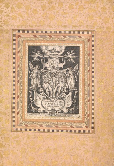 Devotional Scene, Folio från Bellini Album, ca. 1600. av Unbekannt