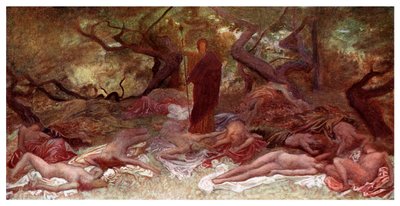 Dionysos och maenaderna, 1901 av Unbekannt