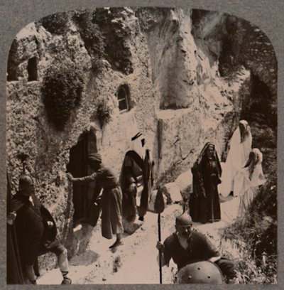 Lärjungar, med kvinnorna, tidigt vid Kristi grav, c1900 av Unbekannt