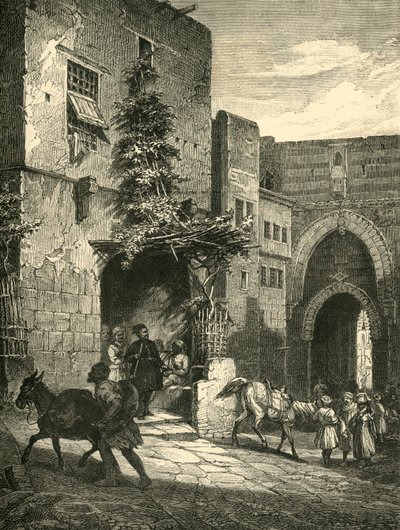 Mamelukernas dörr, Citadellet, Kairo, 1890. av Unbekannt