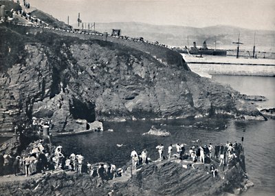 Douglas - Badplatsen i Port Skillion, 1895 av Unbekannt