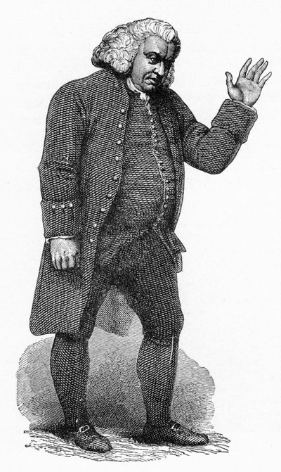 Dr Johnson, engelsk man av bokstäver, c1780 av Unbekannt