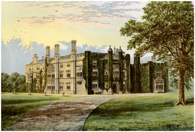 Drakelowe Hall, Derbyshire, hem för Baronet Gresley, c1880 av Unbekannt
