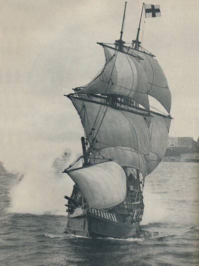 Drakes flaggskepp på sin resa runt jorden, replika, 1937 av Unbekannt