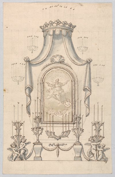 Ritning (Italien), ca. 1775 av Unbekannt