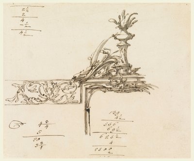 Ritning, monument över Franz I, Empe av Unbekannt