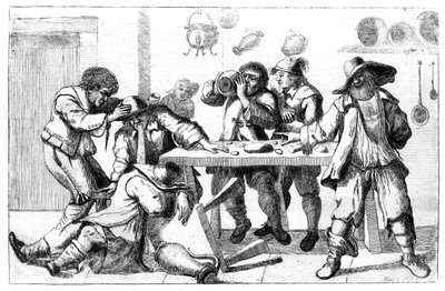 Berusade figurer, c1600-talet av Unbekannt