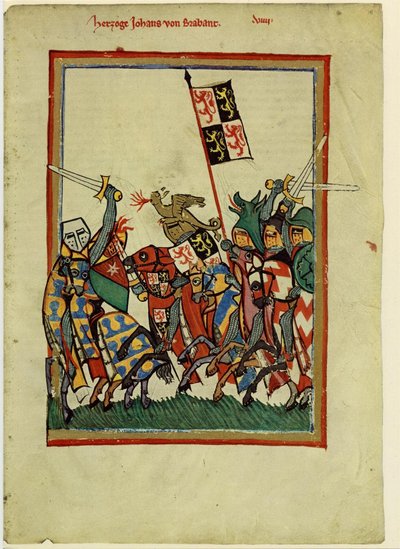 Hertig Johannes I av Brabant från Codex Manesse, mellan 1305 och 1340 av Unbekannt