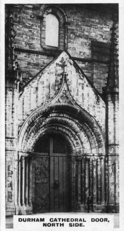 Durham Cathedral dörr, norra sidan, c1920-talet av Unbekannt
