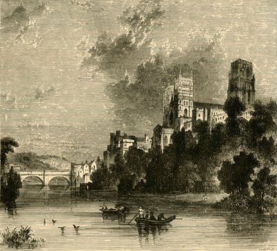 Durham Cathedral från sydväst, 1898. av Unbekannt