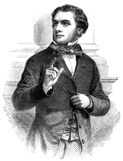 Tidigt porträtt av Mr Gladstone, 1800-talet av Unbekannt