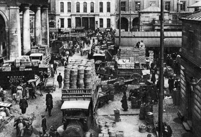 Tidig morgon i Covent Garden, London, 1926-1927 av Unbekannt