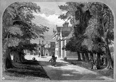 Ostfront och huvudingång, Sandringham, Norfolk, 1887 av Unbekannt