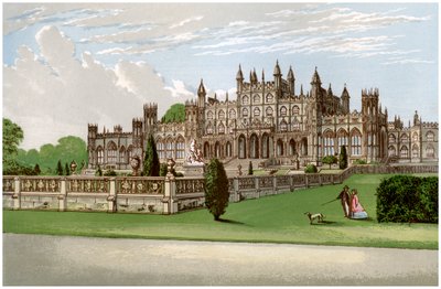 Eaton Hall, Cheshire, hem för hertigen av Westminster, c1880 av Unbekannt