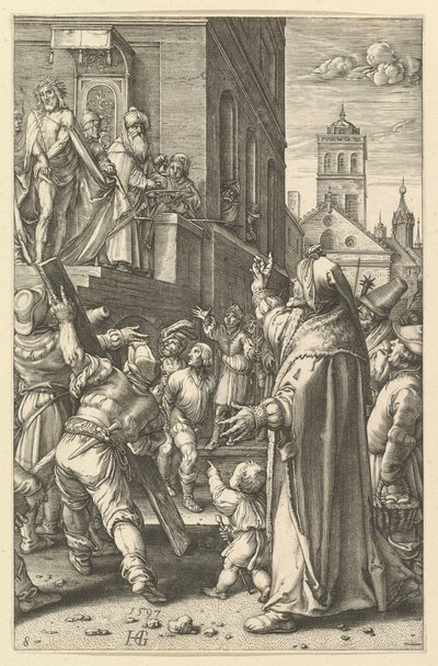 Ecce Homo, från The Passion of Christ, ca. 1598-1617. av Unbekannt