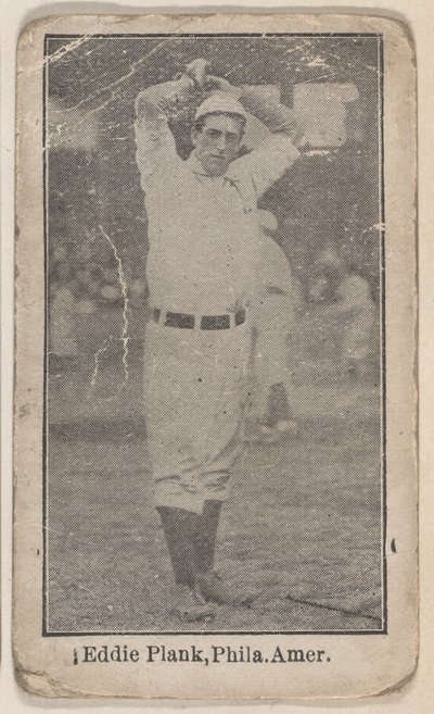 Eddie Plank, Philadelphia, American League, från Baseball Players set W500, ca. 1915. av Unbekannt