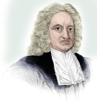 Edmond Halley, engelsk astronom, matematiker, meteorolog och fysiker, c1850 av Unbekannt