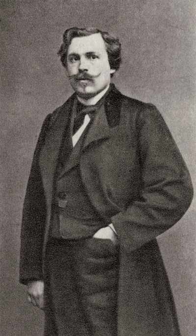 Edmond de Goncourt, fransk författare, 1868 av Unbekannt