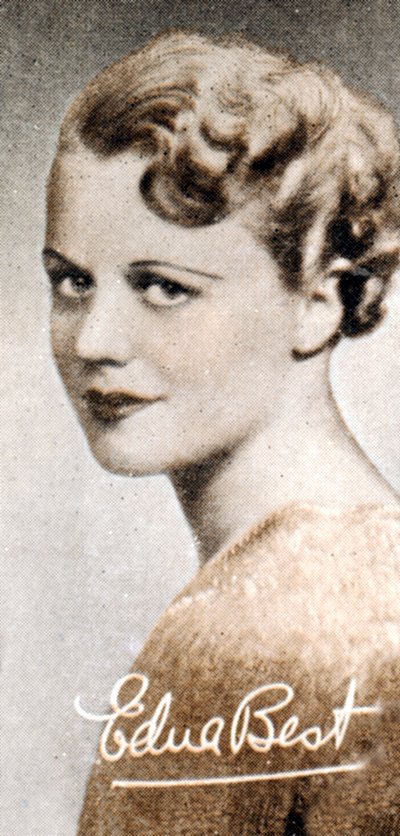 Edna Best 1900-1974, brittisk scen- och filmskådespelerska, 1935 av Unbekannt
