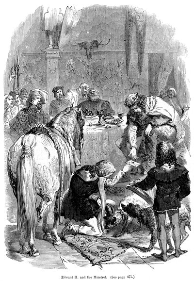 Edward II och minstrelen av Unbekannt