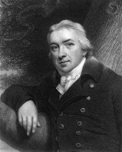 Edward Jenner, engelsk läkare, 1837 av Unbekannt
