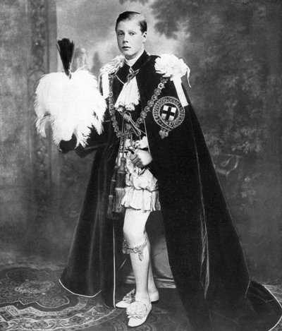 Edward, Prince of Wales som riddare av strumpebandet, tidigt 1900-tal av Unbekannt