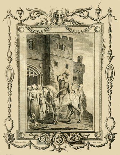 Edward Martyren knivhögg på order av sin styvmor, Elfrida, på Corfe Castle, 978, 1783. av Unbekannt