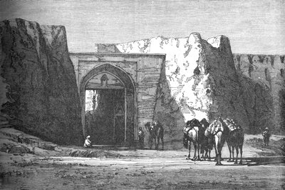 Eedgah, eller North Gate, Candahar, c1880 av Unbekannt