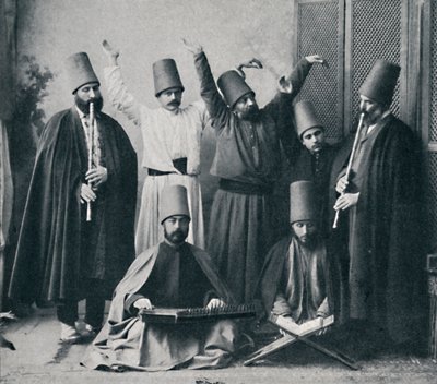 Egyptiska dansande dervischer, 1912 av Unbekannt