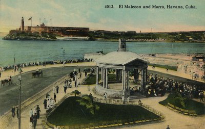 The Malecon and Morro, Havanna, Kuba, c1915. av Unbekannt